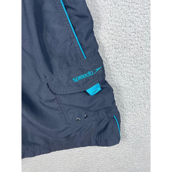 Speedo Mens Size XL Navy Swim Trunks - Picture 9 of 9